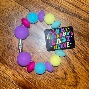 Stanley Cup Charm Accessories Handle Bracelet "on my husbands last nerve" charm